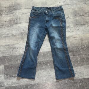 Wild Secret Y2K Cropped Flare Jeans